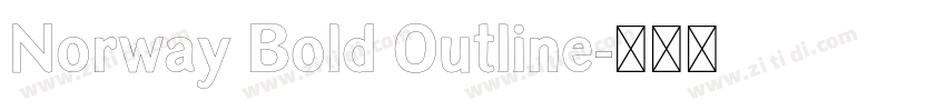 Norway Bold Outline字体转换